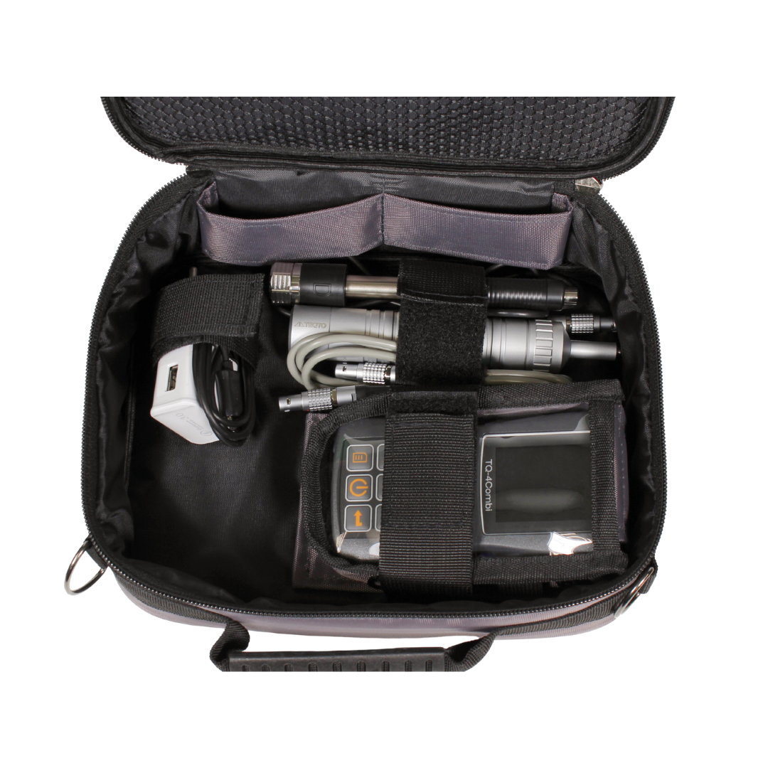TEQTO TQ‑4Combi Hardness Tester Kit – Includes UCI and Leeb probes, charger, PC cable, and carry case